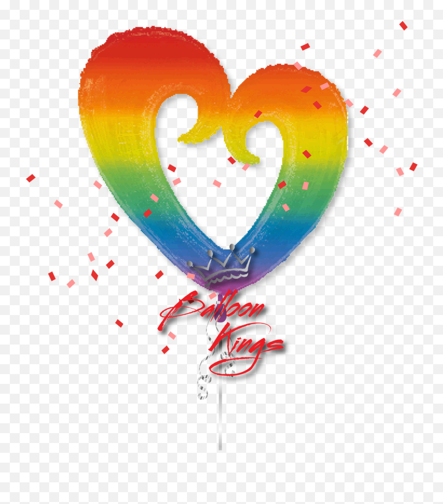 Rainbow Open Heart - Girly Png,Rainbow Heart Png