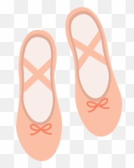 Footwearpeachshoe Png Clipart - Royalty Free Svg Png Ballet Shoes Flat Clipart,Ballet Shoes Png