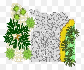 Landscape Stone Walkway And Plants Clipart Free Download - Landscape Architecture Png,Walkway Png