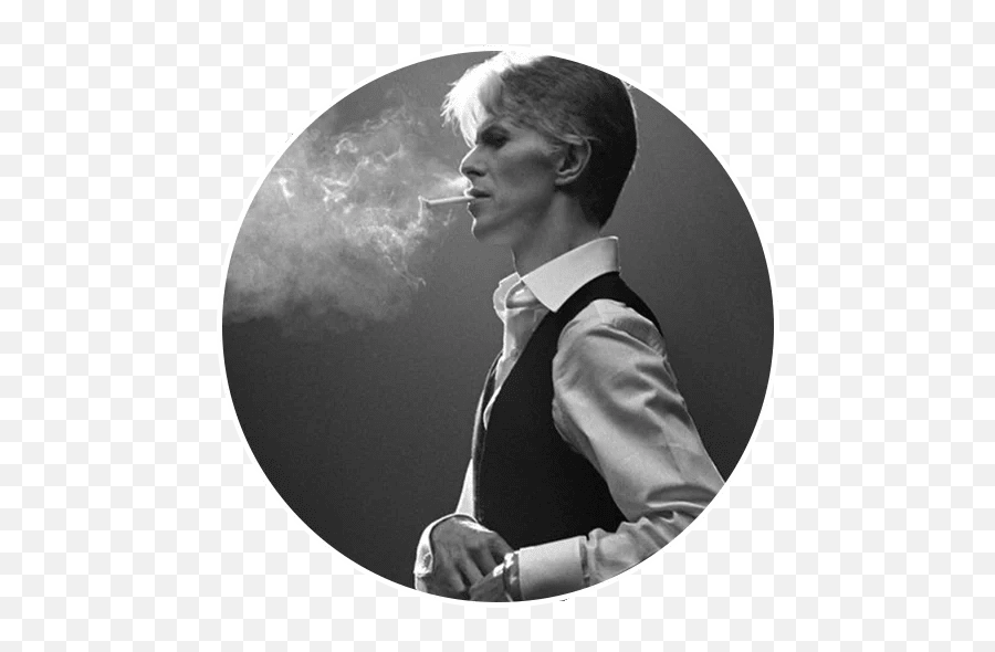 David Bowieu201d Stickers Set For Telegram - Thin White Duke Smoking Png,David Bowie Transparent