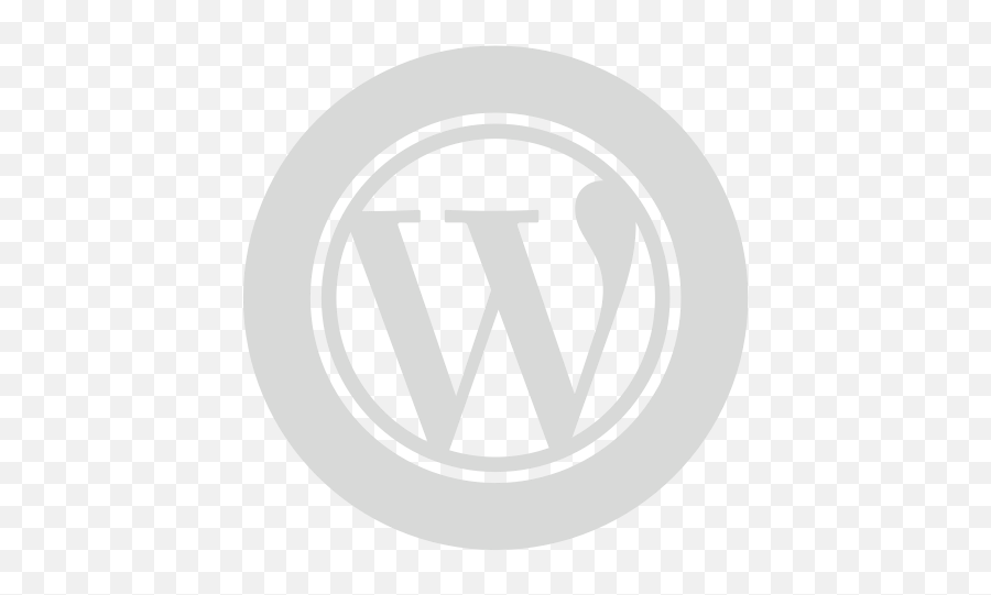 Gray Circle Wordpress Icon - Wordpress Icon Png,Wordpress Icon Png