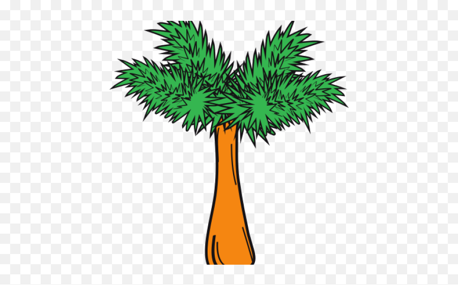 Plugged Clipart Palm Tree - Illustration Png Download Vertical,Palm Branch Png
