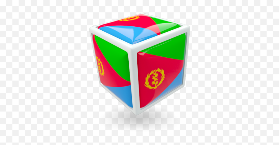 Cube Icon Illustration Of Flag Eritrea - Vertical Png,Cube Icon Png