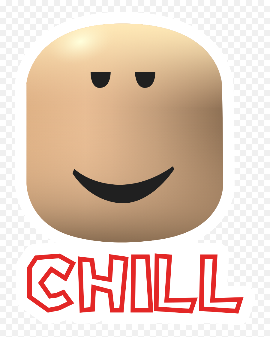 Roblox Chill Face Sticker Roblox Chill Face Head Png Roblox Head Transparent Free Transparent Png Images Pngaaa Com - roblox head without face