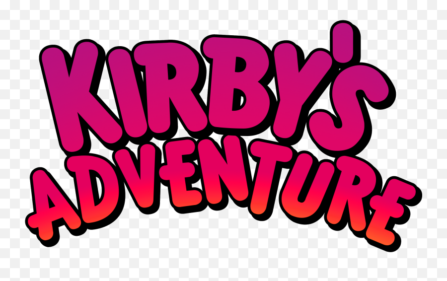 Kirbys - Kirbys Adventure Nes Logo Png,Kirby Logo Png