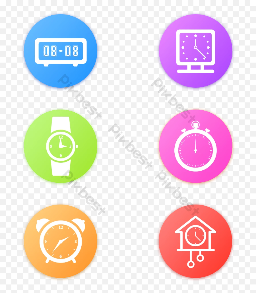 Clock Icon Image Png Images Psd Free Download - Pikbest Dot,Alarm Clock App Icon
