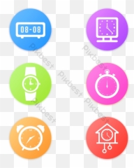 Clock Icon Image Png Images Psd Free Download - Pikbest Dot,Alarm Clock App Icon