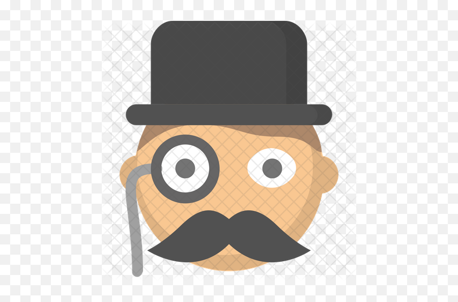 Free Top Hat Icon Of Flat Style - Man Monocle Icon Png,Top Hat Icon