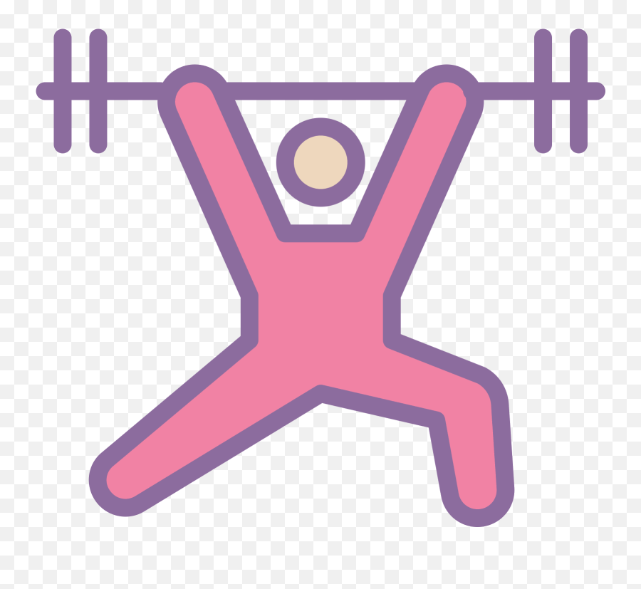 Olympic Weightlifting Clipart - Language Png,Weightlifter Icon