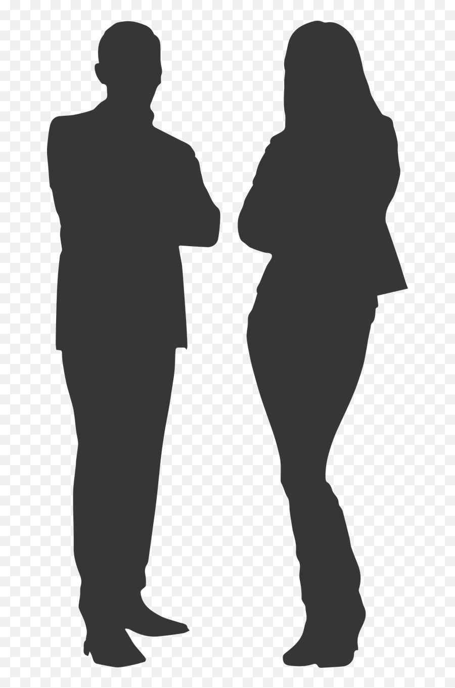 Silhouette Man And Woman Transparent - Man Woman Silhouette Png,Woman Transparent