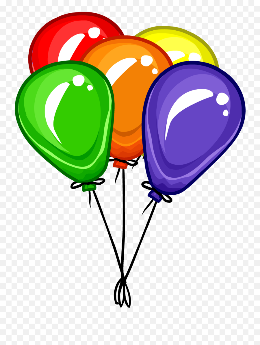Transparent Balloon Bunch - Bunch Of Balloons Clipart Png,Ballon Png