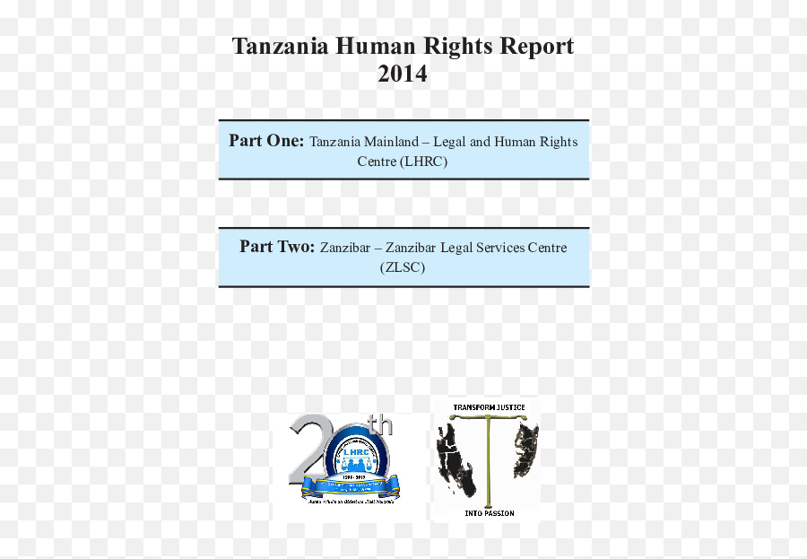 Pdf Tanzania Human Rights Report 2014 Mzee - Language Png,Icon 1000 Vigilante Dropout