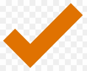 Orange Check Mark Icon - Red Tick Png