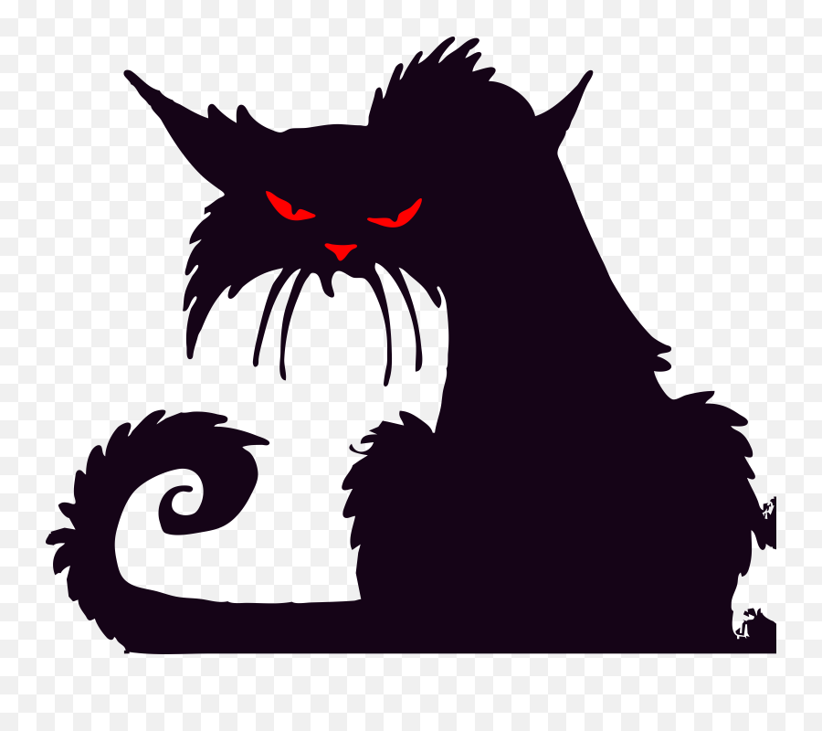 Carnivorandemonblack Cat Png Clipart - Royalty Free Svg Png Black Grumpy Cat Vector,Black Cat Png