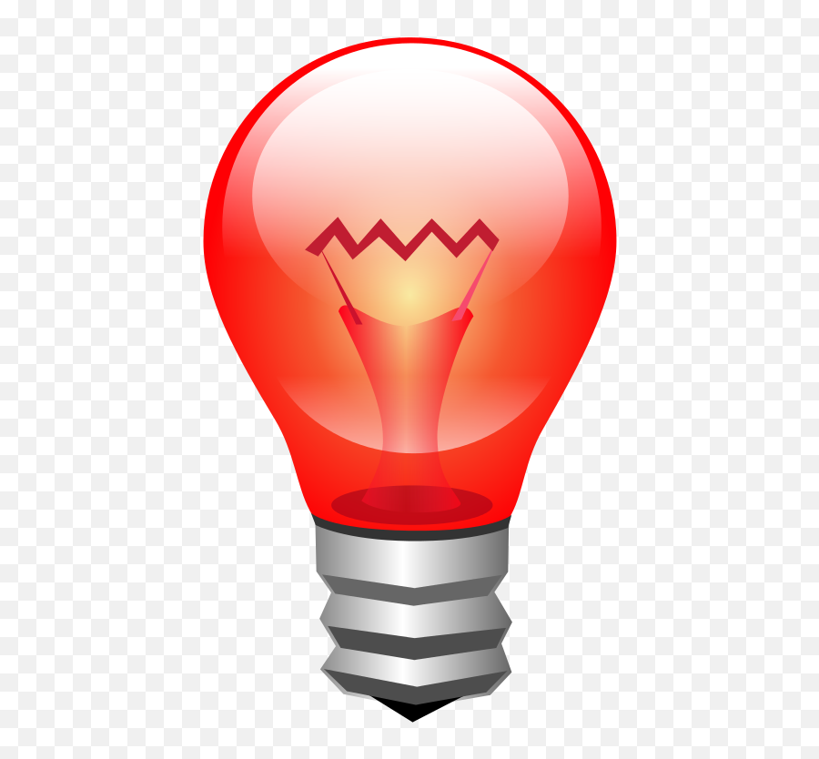 Filebombilla Roja - Red Edison Lampsvg Wikimedia Commons Transparent Background Light Bulb Animated Gif Png,Fluorescent Light Bulb Icon