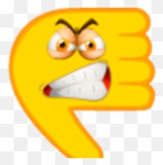 Thumbs Down Annoyed Emoji - Happy png