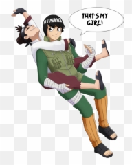 Anime Naruto Tenten Rock Lee - Naruto Ten Ten Wife Png,Cartoon Rock Png
