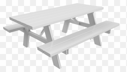 White Picnic Table Png - White Bench Table Outdoor,Picnic Table Png