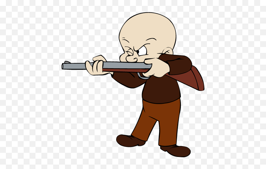 Elmer Fudd Hunting Clipart - Looney Tunes Guy With Gun Png,Elmer Fudd Png