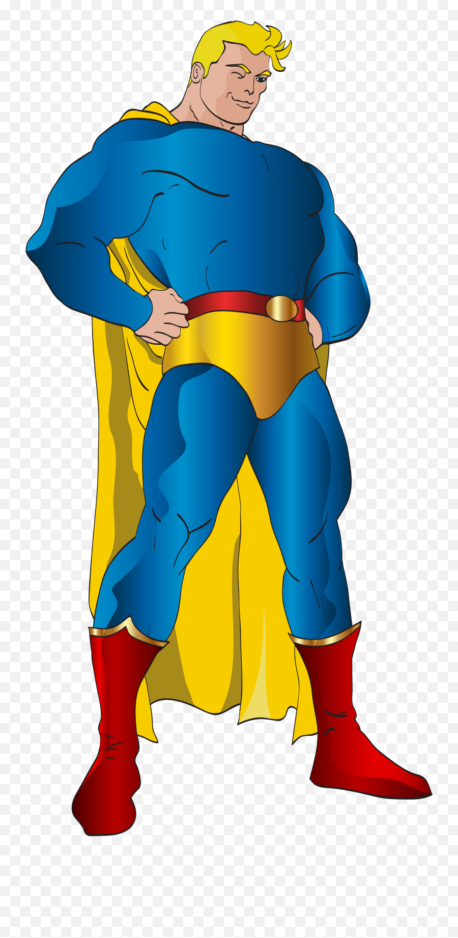 Png Clip Art Image - Cartoon Picture Of Superman,Superhero Png