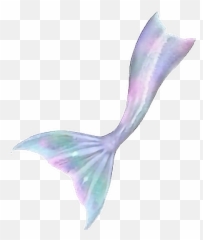 Transparent Background Watercolor - Mermaid Tail png