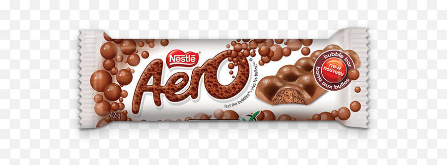 Download Aero Nestle Chocolate Snack Candy Bar - Aero Aero Chocolate Bars Png,Chocolate Bar Png