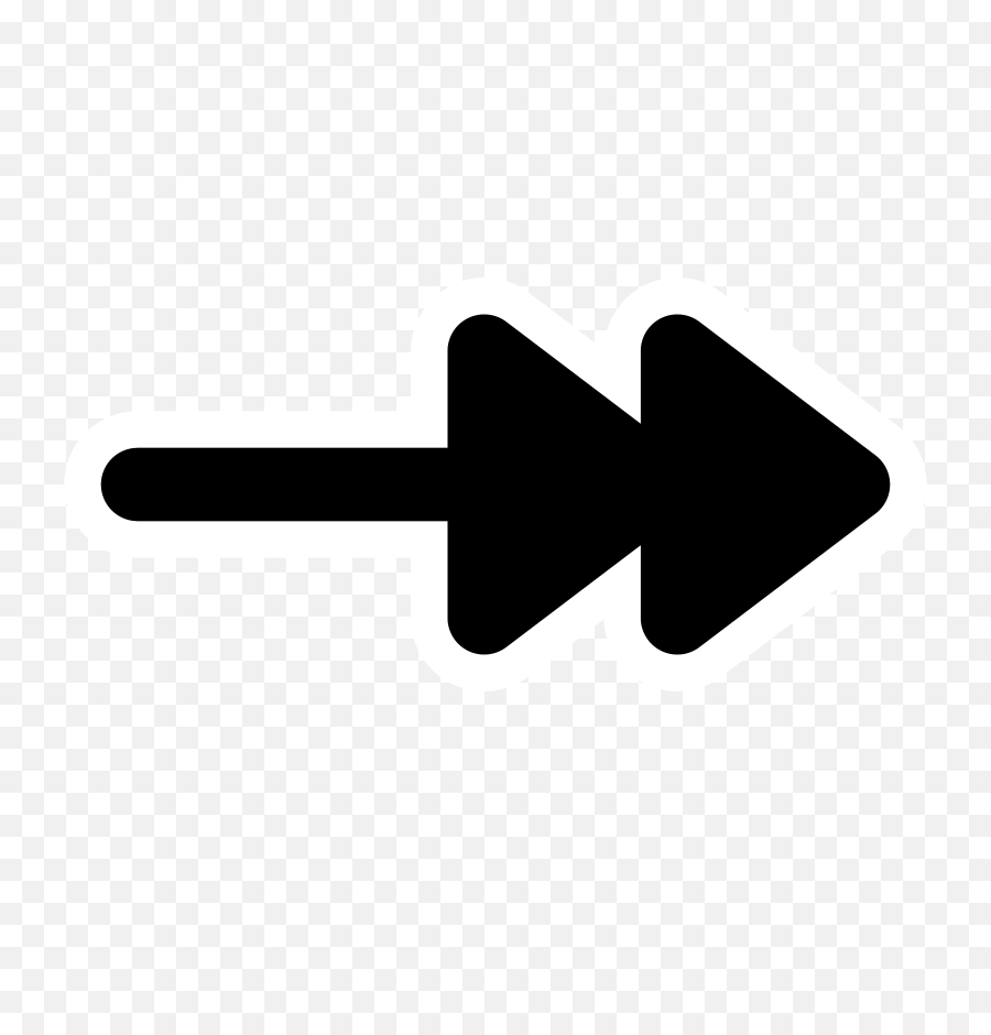 Download Primary Line Double Arrow End Clip Freeuse - Sign Png,Double Arrow Png