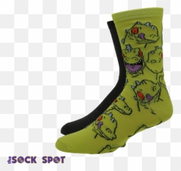2 Pair Pack Nickelodeon Rugrats Reptar Socks - Sock Png,Reptar Png