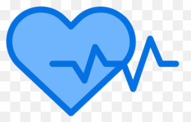 Heartbeat Icon Of Colored Outline Style - Available SVG Beat Blue png