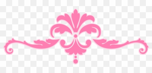 Free Floral Divider Png Download - Pink Design