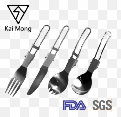 Download Camping Hiking Spoon Spork Fork Knife Portable - Sgs En 1090 Logo png