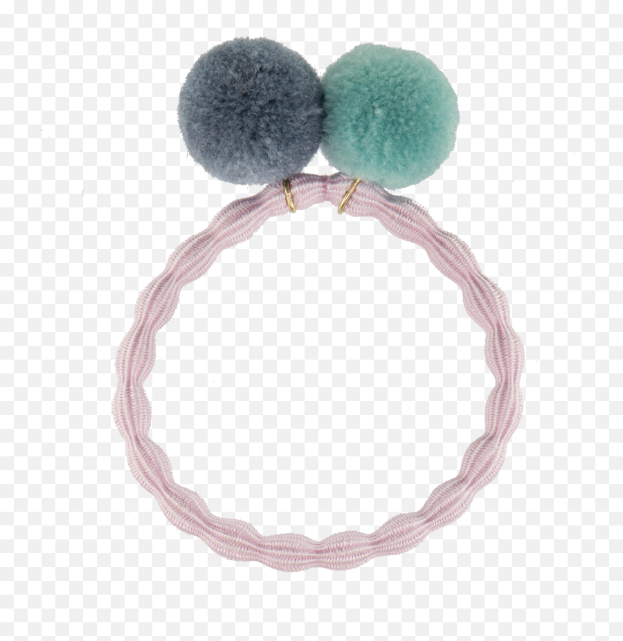 Kknekki Light Pink Hair Tie With Greyblue And Minty Green Png