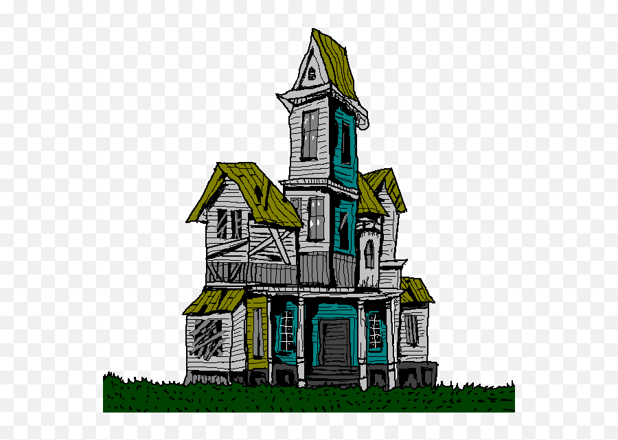 Old House Clipart Spooky - Old Scary House Clipart Png,Old House Png