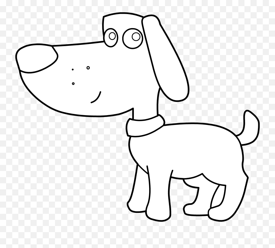 Dog Black And White Clipart Png Image - Black And White Dog Clip Art,Dog Clipart Png