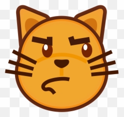 Cat Love Emoji Png Clipart - Art Cat Png Face,Cat Emoji Png