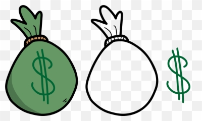 Money Bag Png 4k - Cash Cartoon
