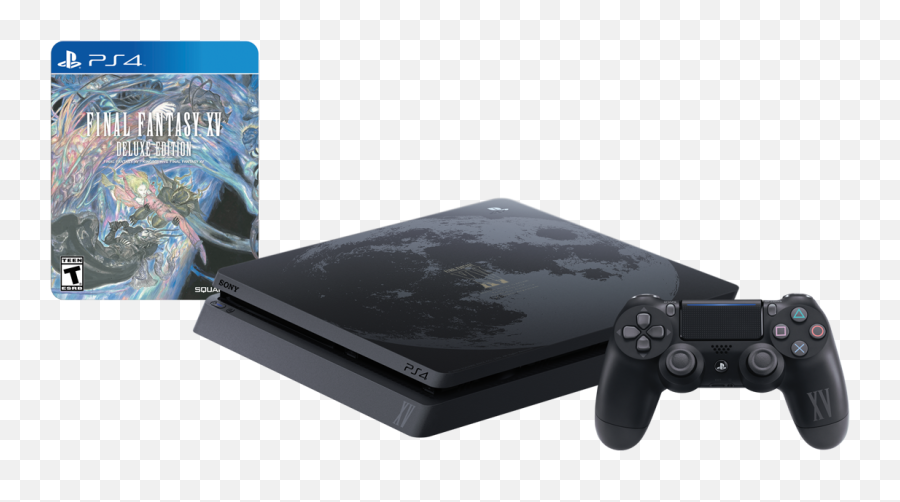 Sony Unveils Limited Deluxe Edition Final Fantasy Xv Ps4 - Playstation 4 Slim Ps4 500 Gb Png,Playstation 4 Png
