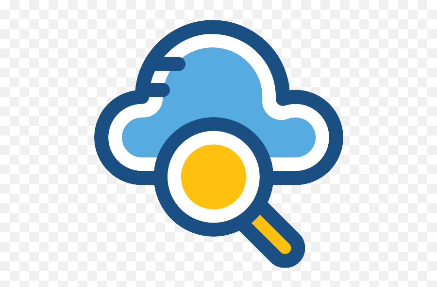 Cloud Computing Magnifying Glass Vector - Cloud With Magnifying Glass Png,Magnifying Glass Logo