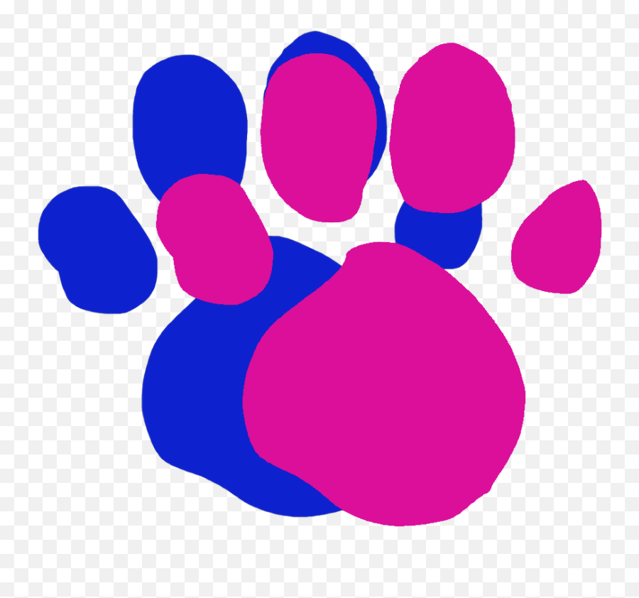 Blues Clues Paw Print Maisy Mouse - Clues Magenta Paw Print Png,Blue Paw Logos