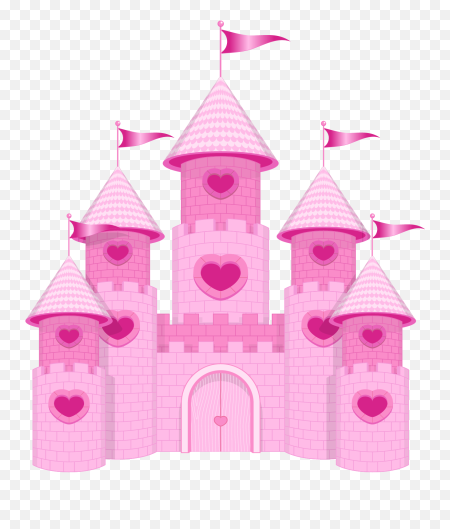Topo De Bolo Ursinha Princesa Png Image - Pink Disney Castle Png,Princess Castle Png