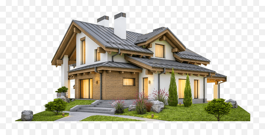 Contractors - 3d Rendering Png,House Roof Png