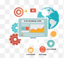 Aol Desktop Gold Banner - Global Language Holiday Greeting Download png