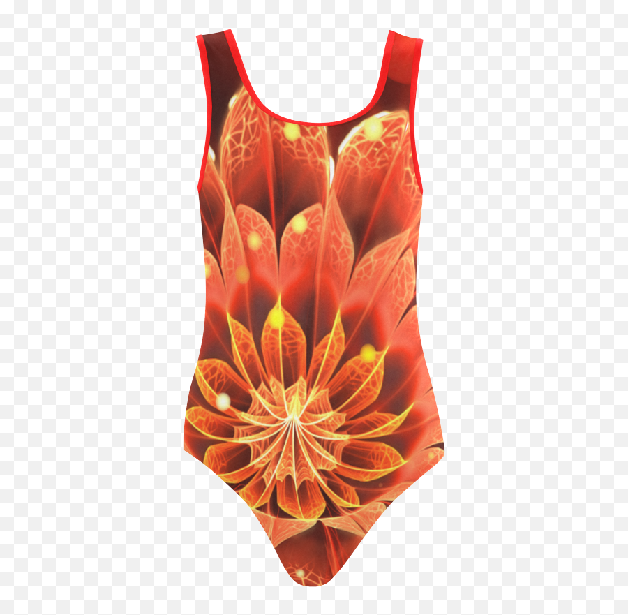 Red Dahlia Fractal Flower - Sleeveless Png,Red String Png