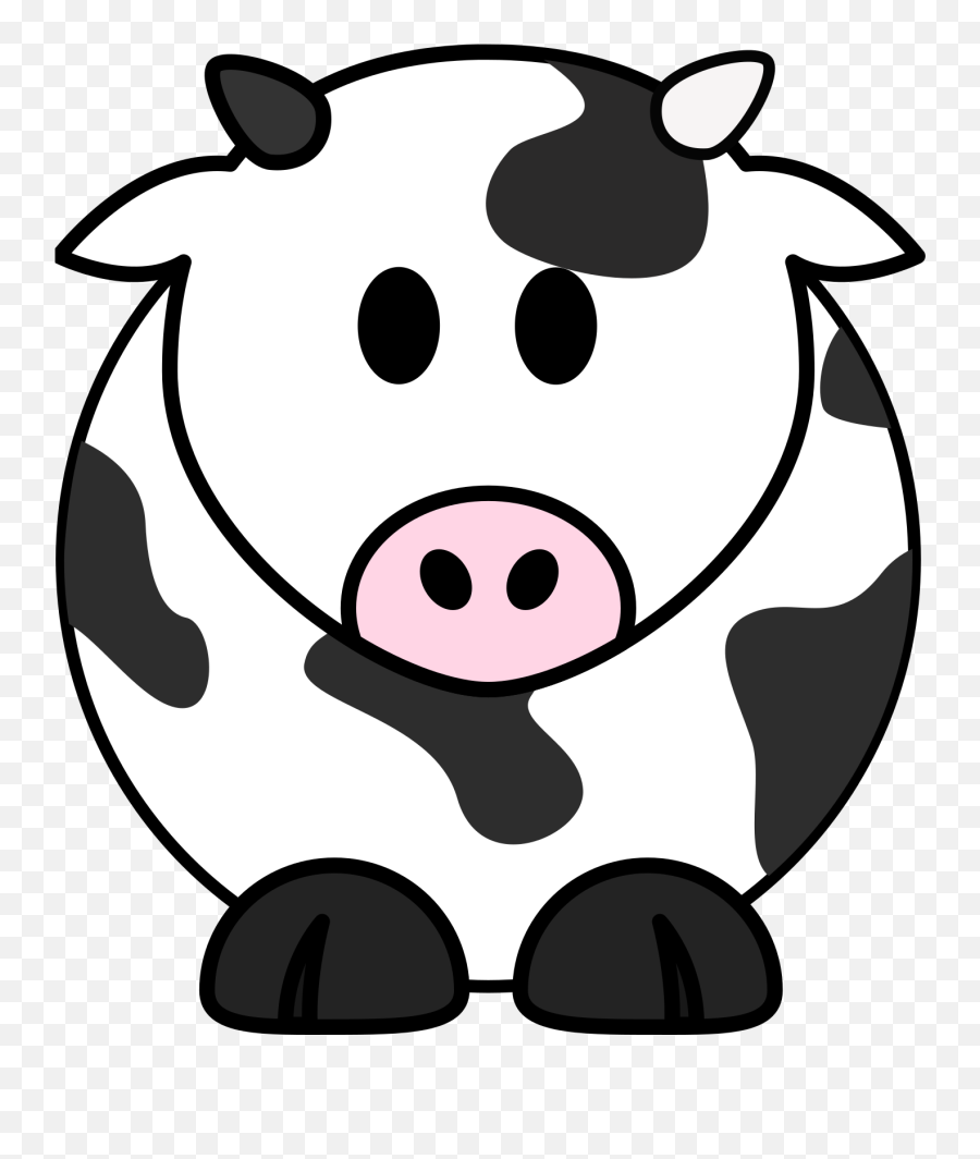Milk Cow Cattle - Free Vector Graphic On Pixabay Png Cartoon Cow,Cow Transparent