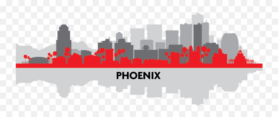 Download Phoenix Fire Protection Engineering - Phoenix Silhouette Phoenix Skyline Png,Fire Silhouette Png