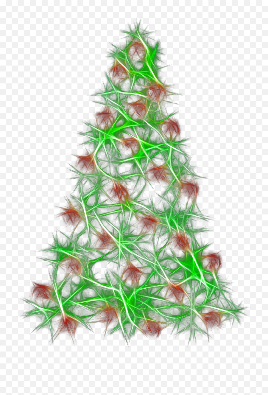 Christmas Tree With Balls - Vertical Png,Christmas Tree Branch Png