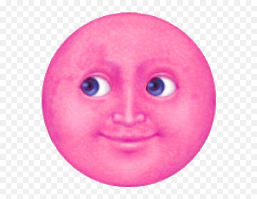 Pink Moon Emoji Transparent Png - Moon Emoji Transparent,Moon Emoji Png