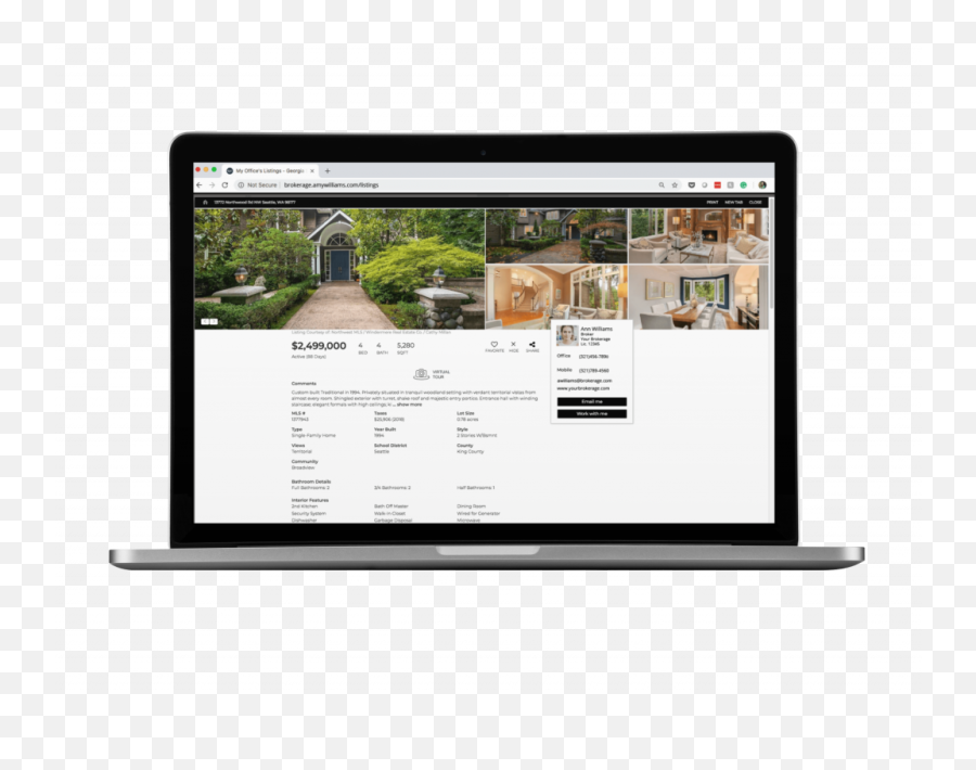 Moxiwebsites Real Estate Agent Website Builder Moxiworks - Vertical Png,Site Icon Examples