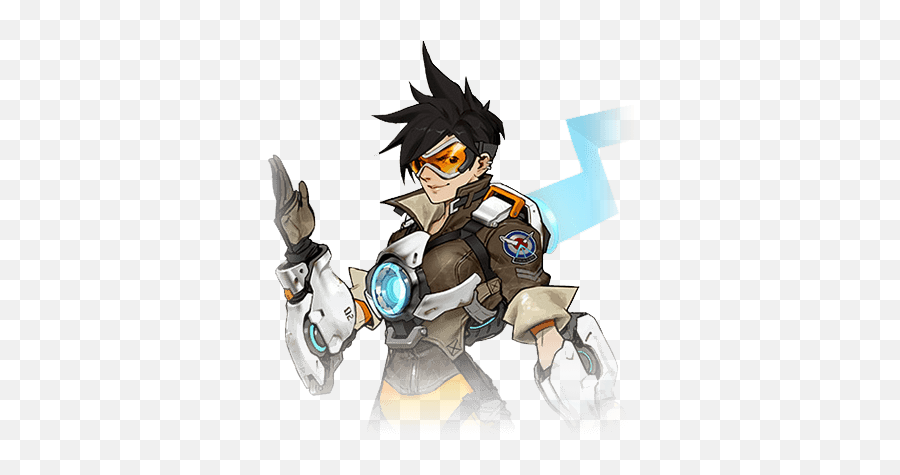 Tracer Of Fighting And Profile Over - Colorful Character Design Png,Pulse Bomb Icon