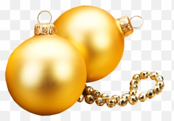 Download Share This Image - Gold Christmas Ornaments Vector Hd png